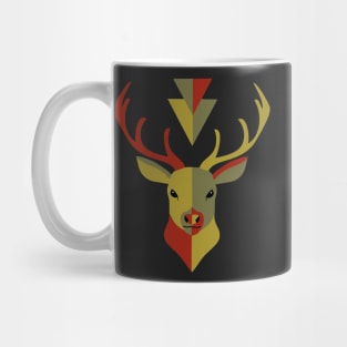 Geometric Deer Winter Holiday Mug